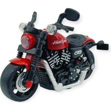 Esranın Dünyası Sürtmeli Işıklı Sesli Chopper Motor Kırmızı 15CM - 1 Adet