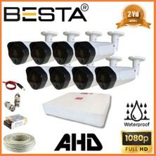 Ankaverse 2 Mp 1080P 8 Dış Mekan Kameralı Ahd Güvenlik Seti