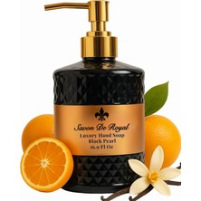 Astraltech Savon De Royal Luxury Vegan Sıvı Sabun Black Pearl 500 Ml, Portakal, Vanilya