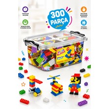 p parti oyunevi Funny Blocks Blok Mikro Blok 300 Parça Saklama Kutulu