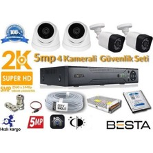Ankaverse 5mp 4 Kameralı Ahd Güvenlik Seti