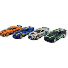 Esranın Dünyası 4'lü Set Spor Araba GT-500 Sürtmeli Işıklı Sesli Plastik 18CM - 1 Adet