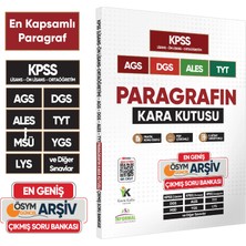 Karakutu Yayınları Paragrafın Kara Kutusu Kpss Ags Ales Tyt Çıkmış Soru Bankası En Geniş Kapsamlı/ Konu Özetli/çözümlü