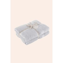 İrya Mısır %100 Mısır Pamuğu 2'li Havlu Seti 70X140 cm Cool Grey