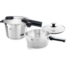 Fissler Vitaquick Premium Düdüklü Tencere 6,0 L + 3,5 L