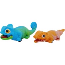 Esranın Dünyası Sürtmeli Sürüngen Hayvanlar 2'li - Iguana &amp; Dinazor - 1 Adet