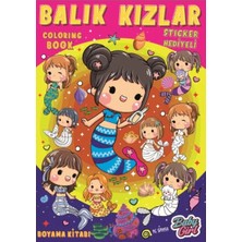 Esranın Dünyası Balık Kızlar Boyama Kitabı Popsticker