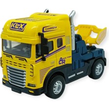 Esranın Dünyası Metal Tır 1:24 - Sesli Işıklı Tır 13 cm - Sarı - 1 Adet