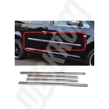 Empressco Vw Caddy 2003-2014 Uyumlu Krom Yan Kapı Çıtası 4 Parça P.çelik