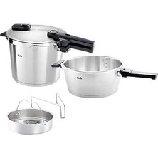 Fissler Vitaquick Premium 3,5 L+ 6 L Düdüklü Tencere Set + Buharda Pişirme Aparatı