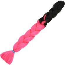 Esranın Dünyası Afrika Örgülük Sentetik Ombreli 100 Gr. / Siyah / Neon Pembe