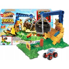 Hot Wheels Monster Trucks Arenada Rhinomite Mücadelesi Oyun Seti HTP18