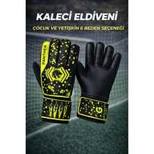 Empressco Panther Kaleci Eldiveni Bilek Bandajlı Kaleci Eldiveni Yetişkin ve Çocuk Kaleci Eldiveni Futbol