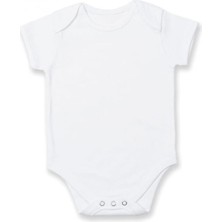 Sema Baby Prematüre Yarım Kol penye Çıtçıtlı Badi - Beyaz