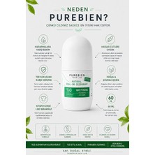 PUREBIEN SKIN LAB Doğal Roll On Deodorant Kadın–Beyazlatıcı Etki, Ter Kokusu Önleyici, Alkolsüz, Vegan, Leke Bırakmaz