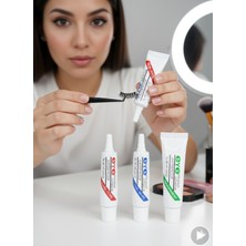 Floraglow Takma Kirpik Yapıştırıcı Seti Şeffaf, Beyaz ve Siyah (3'lü Set)