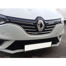 Empressco 5 Parça Paslanmaz Çelik Ön Panjur Kromu Renault Megane 4 Uyumlu 2016 Model Şık Tasarım