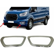 Empressco Ford Transit 2019 Sonrası Uyumlu Sis Farı Çerçevesi 2 Parça Paslanmaz Çelik