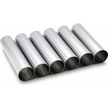 Dinç Kitchen Paslanmaz Çelik Cannoli Pişirme Kalıbı 12×2 cm 6’lı Set