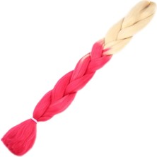 Esranın Dünyası Afrika Örgülük Sentetik Ombreli 100 Gr. / Platin / Pembe