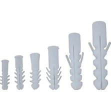 Esranın Dünyası Plastik Dubel Beyaz 7 mm ( 100 Adet )