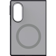 Samsung Galaxy Z Fold8 Aynalı Magnet Kılıf - Gümüş