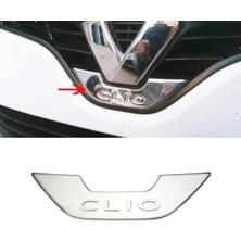 Empressco Renault Clio 4 Hb Krom Ön Logo Altı 2012-2019 Arası Paslanmaz Çelik