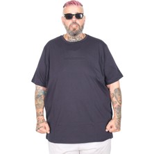 Mode Xl Büyük Beden T-Shırt Bıs Some How 26121 Lacivert