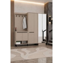 Abre Prestige Aynalı Portmanto Vizon