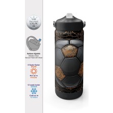 Coral High Renkli Desenli Katlanır Ağızlıklı Çelik Termos 650 ml