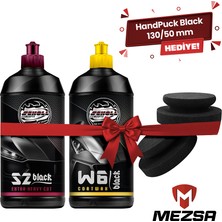 Scholl Concepts S2 Black High Performance Compound 500 ml + W6 Black Coatwax 500 ml + Hand Puck Black 130/50 Mm(Hediye)