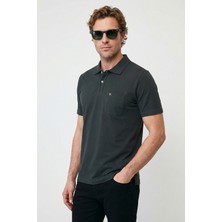 Kiğılı Erkek Polo Yaka Regular Fit Cepli Nakışlı %100 Pamuk T-Shirt
