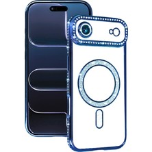 Ankaverse®   iPhone 17 Air Joke Simli Magneticsafe Kılıf - Mavi