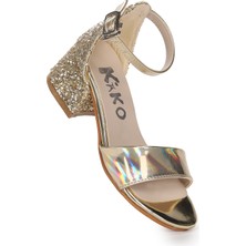 Kiko Kids Sheila Ayna Çam Günlük Kız Çocuk 3 Cm Topuklu Sandalet Abiye Ayakkabı