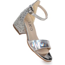 Kiko Kids Sheila Ayna Çam Günlük Kız Çocuk 3 Cm Topuklu Sandalet Abiye Ayakkabı