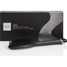 Ghd Glide - Zahmetsiz, Doğal, Düz Bir Görünüm Için Termal Saç Fırçası, Kabarmayı Yumuşatır ve Ortadan Kaldırır, Seramik Kıllar, Optimum Şekillendirme Sıcaklığı 185°C, Iyonik Teknoloji, Siyah