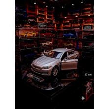 Oyuncak Sahili Bmw 535i Metal Araba Kapılar Açılır 12cm Diecast Koleksiyon Orijinal Çekbırak Model Metalic Gri gold 5 Serisi Orjnal