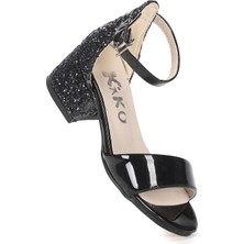 Kiko Kids Sheila Ayna Çam Günlük Kız Çocuk 3 Cm Topuklu Sandalet Abiye Ayakkabı