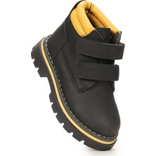 Kiko Kids Azka Cırtlı Erkek Çocuk Bot Ayakkabı Suni Deri ve Mikrofiber ile Konforlu Tasarım
