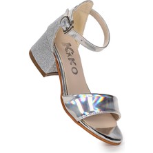 Kiko Kids Sheila Ayna Kum Günlük Kız Çocuk 3 Cm Topuklu Sandalet Abiye Ayakkabı