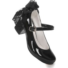 Kiko Kids Cara Rugan Günlük Kız Çocuk 4 Cm Topuklu Abiye Ayakkabı