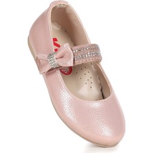 Kiko Kids Cerry Vakko Cırtlı Kız Çocuk Taşlı Babet Ayakkabı