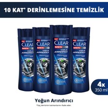 Clear Men Kepeğe Karşı Etkili Şampuan Yoğun Arındırıcı 350 ml X4