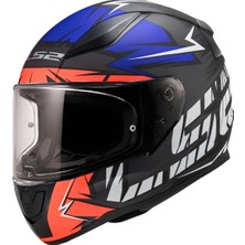 Ls2 Rapıd 2 Cromo Mat Siyah-Kırmızı Kask