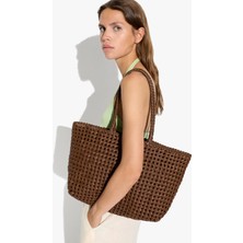 Parfois Kadın Örgü Deri Shopper Çanta