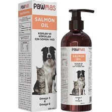 Pawmas Salmon Oil Omega 3 ve Omega 6 Kedi ve Köpekler Için Somon Yağı 200 ml