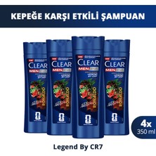 Clear Men Kepeğe Karşı Etkili Şampuan Legend By Cr7 350 ml X4