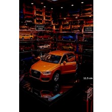 Oyuncak Sahili Audi Q3 Jip Diecast Metal Araba 11.5 cm Koleksiyon Kapılar Açılır Koleksiyon Model Q3 Audı Turuncu