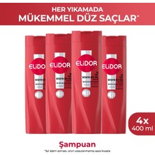 Elidor Saç Bakım Şampuanı Brezilya Keratin Terapisi 400 ml X4