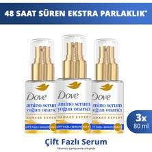 Dove Çift Fazlı Saç Serumu Amino Serum Yoğun Onarıcı 80 ml X3